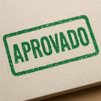 Carimbo verde de aprovado sobre papel, simbolizando troca justa e respeitosa