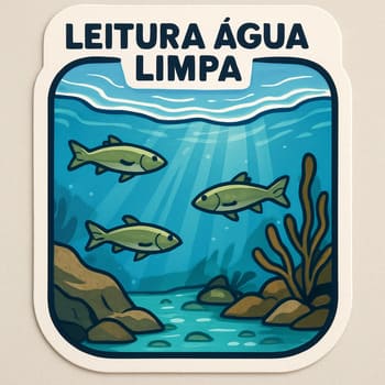 Cena de água limpa com contraste melhor, representando leitura mais fácil em jogo de pesca mobile